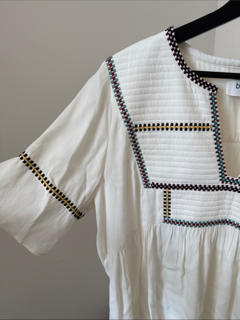 ba&sh Taylor Embroidered Peasant Top Size L NWT - Picture 6 of 14